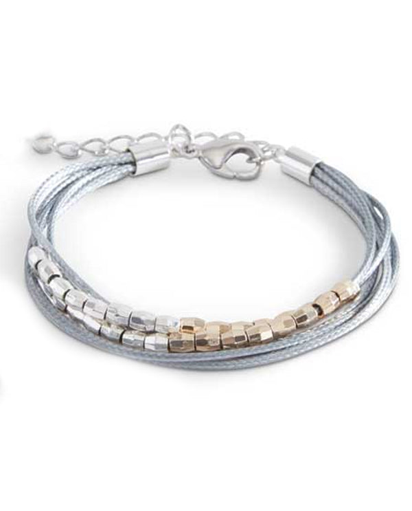 Multi Strand Bracelets 84841A Grey
