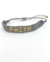 Faith Adjustable Bead Bracelet B0426