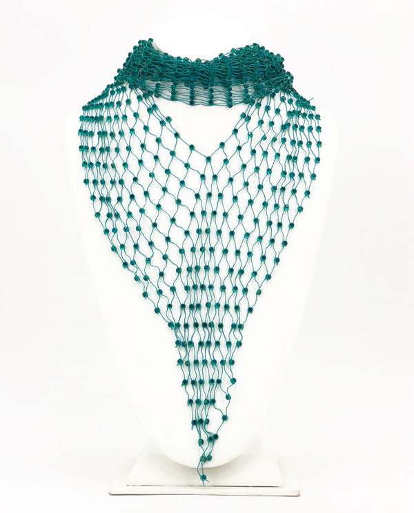 Crystal Scarf Necklace S033 Green