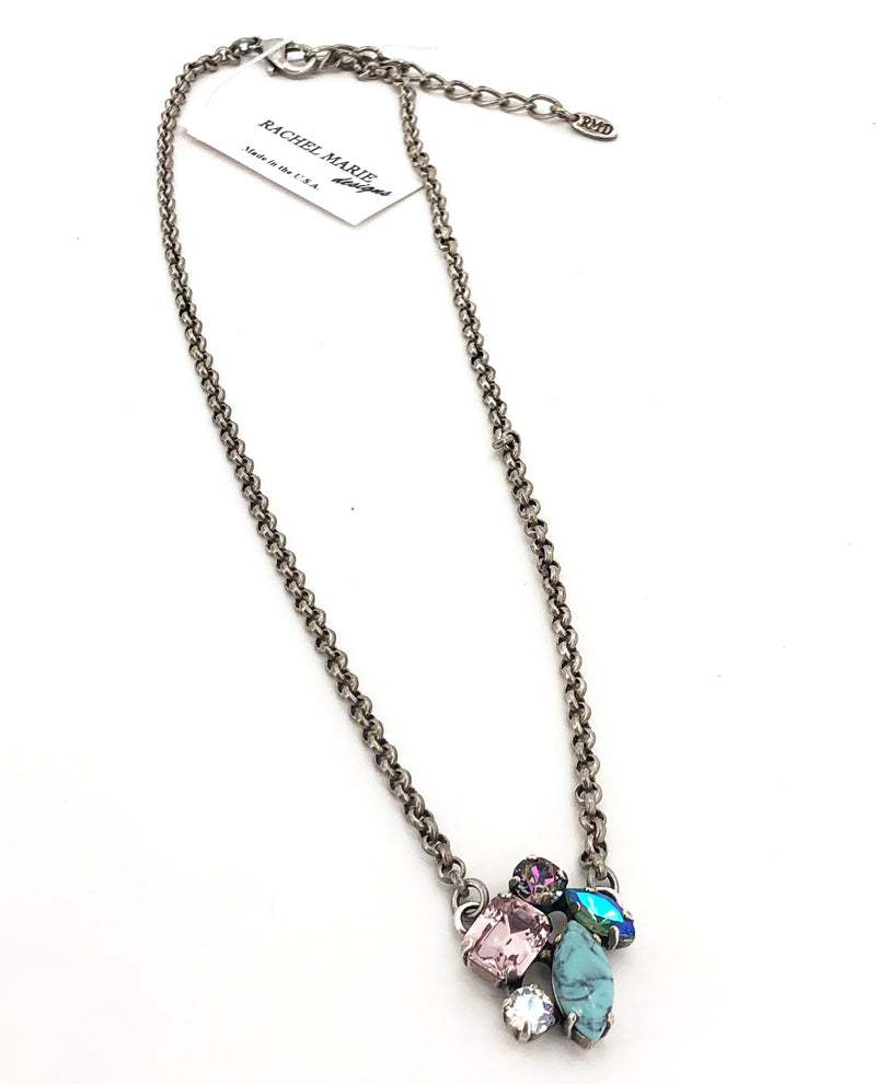 Rachel Marie Designs Kinsley Crystal Necklace Lilac