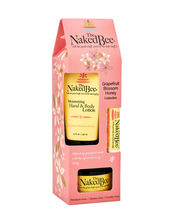 Naked Bee NBGS-GF Grapefruit Blossom Honey Gift Collection