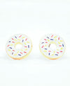 Earring Donuts EE7060GD White