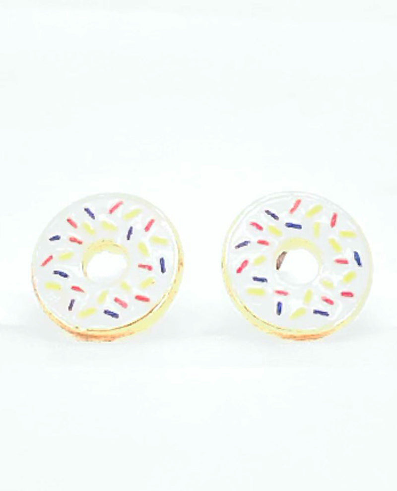 Earring Donuts EE7060GD White