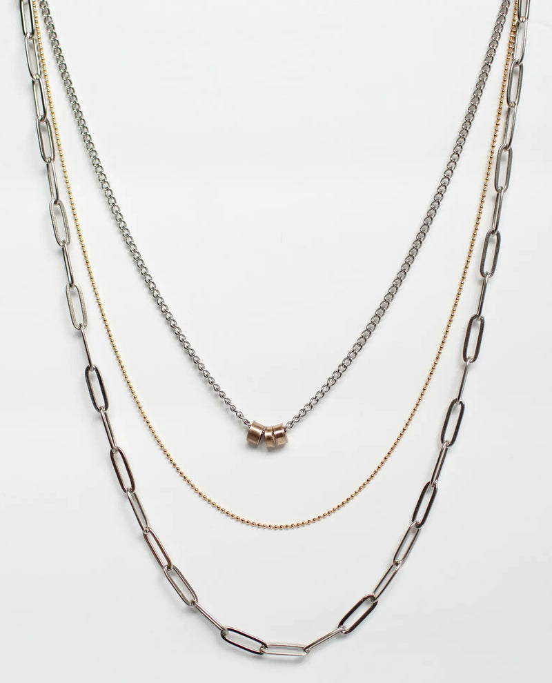 Mend on the Move Three Strands Necklace