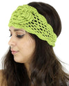 Crochet Headband HB16103 Lime