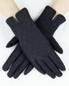 Quilted Solid Glove GL12310 Black