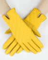 Quilted Solid Glove GL12310 Mustard