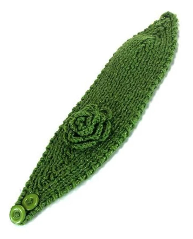 Flower Headband HB007/019 Green