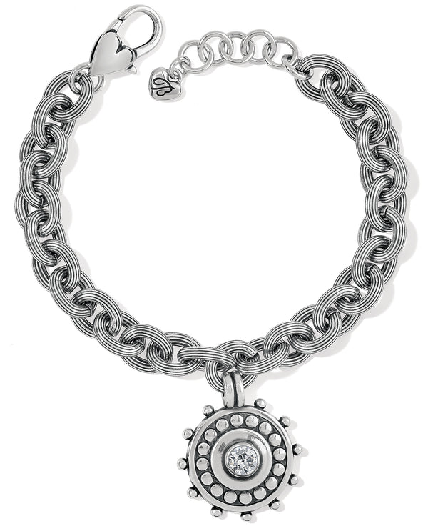 Brighton JF9071 Pebble Dot Medallion Chain Bracelet