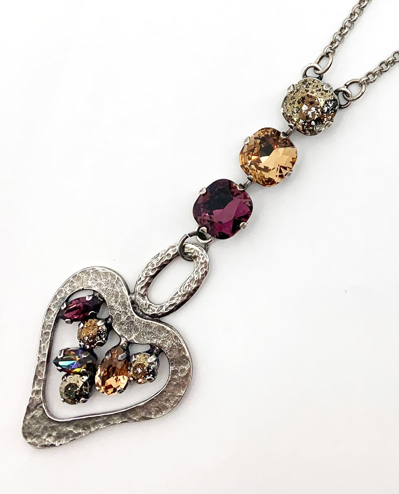 Rachel Marie Designs Krista Hammered Heart Necklace TPTR