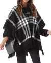 Plaid Cape 84915A Black