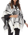 Plaid Cape 84915A White