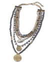 5 Strand Bead Necklace 84875A