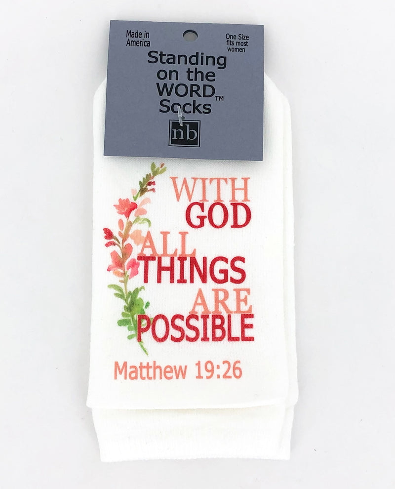Standing On The Word MATT 19:26 With God All Things