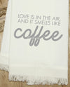 Second Nature By Hand MSTWLNR030 Love Is In The Air Coffee Towel