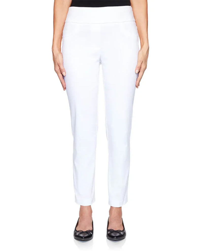 Ruby Rd. 92392 Pull On Millennium Ankle Pant White