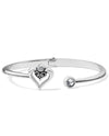 Brighton JF8931 Alcazar Duet Heart Hinge Bracelet