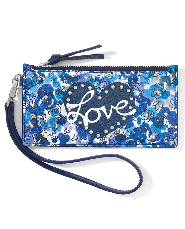 Brighton E3646 Fashionista Love Bouquet Card Pouch Midnight Navy