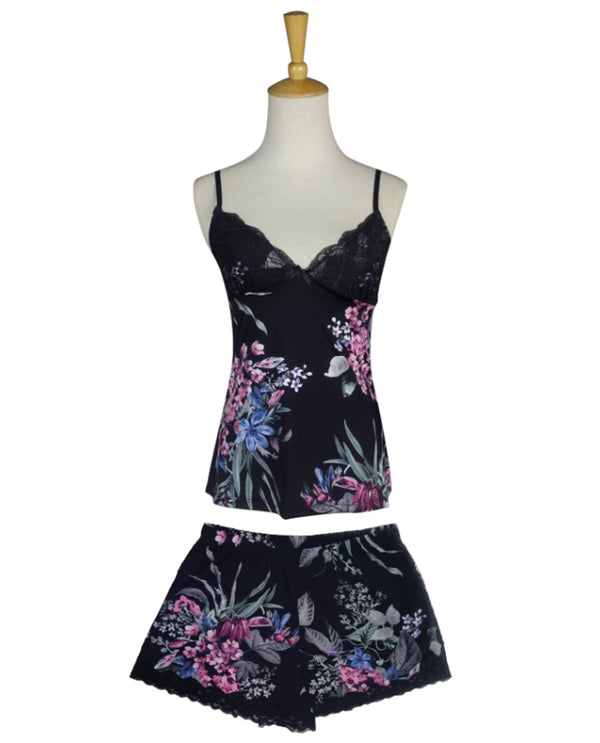 Jungle Floral 2 Piece Chemise and Shorts 72315-F