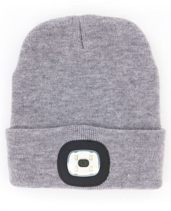 NGTS Rechargeable LED Beanie Grey