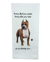 Pit Bull, Black & White Towel 711-26