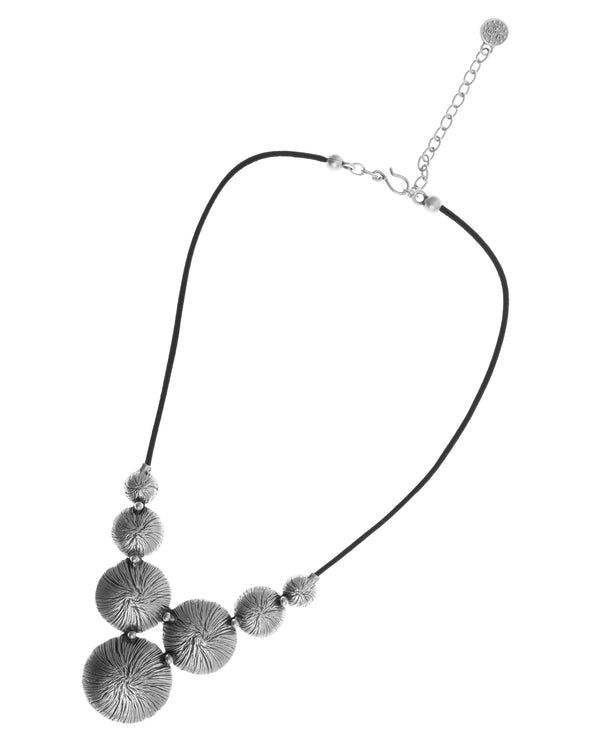 Textured Dome Cord Necklace 1007.21