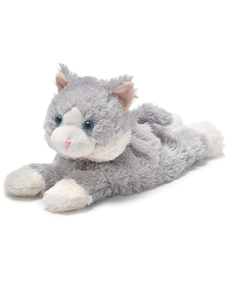 Warmies CP-CAT-4 Gray Laying Down Cat