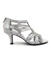 Easy Street Shoes 40-6425 Flattery Strap Heel Silver