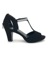 Easy Street Shoes 31-6631 Flash T-Strap Heel Black