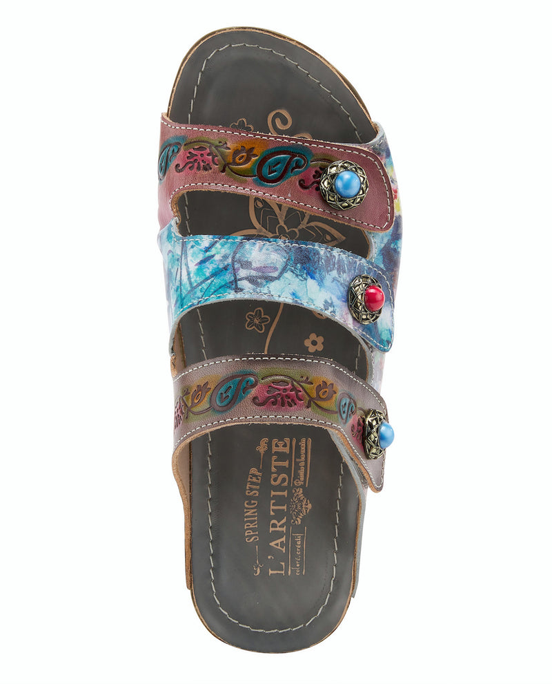 Spring Step Castlewalk Jewel Embellished Slide Sandal