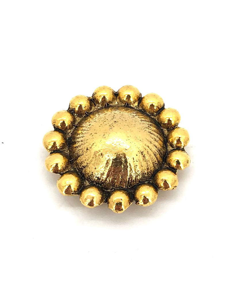 Hobnail Dome Brooch 2328 Gold