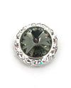 Small Rondelle Brooch 2350 Black Diamond