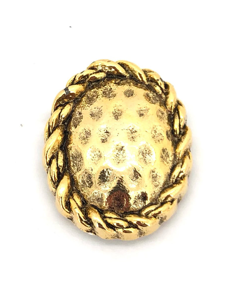Oval Hammered Brooch 2270 Gold
