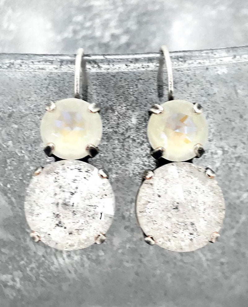 Rachel Marie Designs Liz 2 Stone Drop Earring Diamond