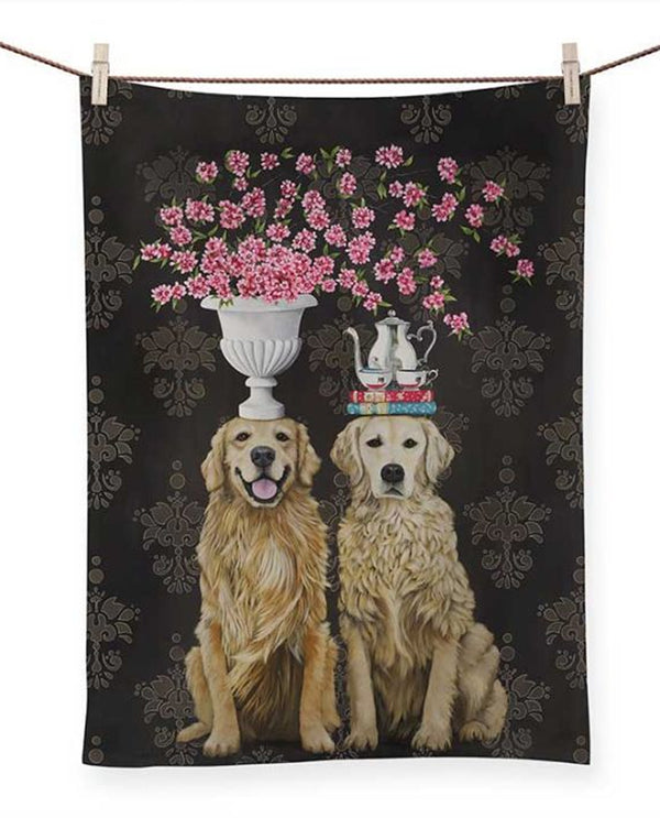 Golden Couple Tea Towel NB78020
