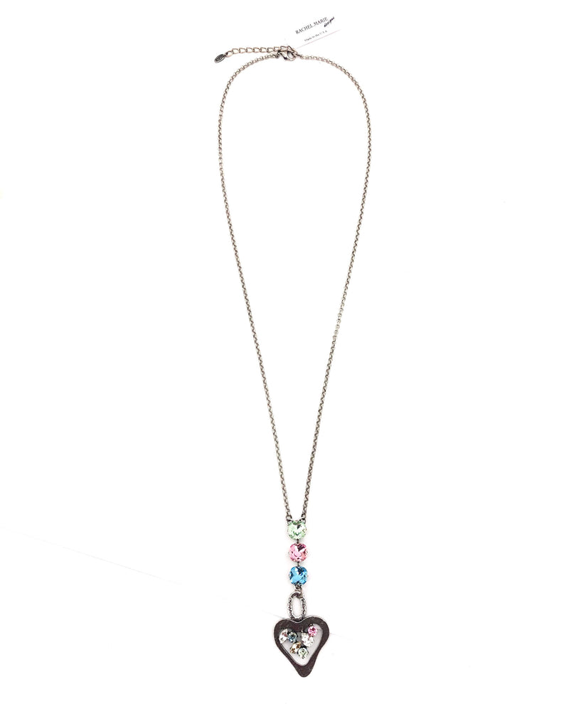 Rachel Marie Designs Krista Hammered Heart Necklace Tea Party