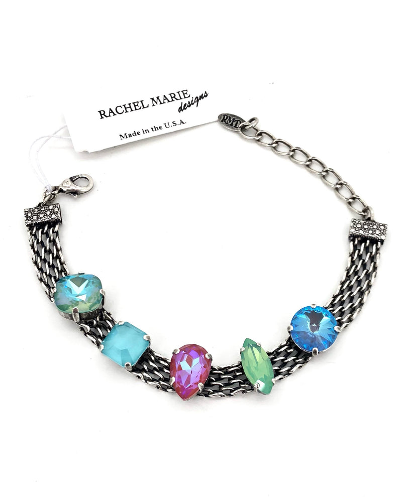 Rachel Marie Designs Amber Mesh Crystal Bracelet Summer