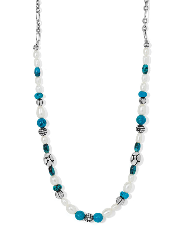 Brighton JM6323 Pebble Turquoise & Pearl Necklace