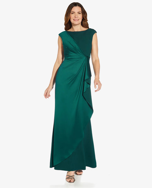 Adrianna Papell AP1E209234 Satin Crepe Sleeveless