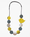 Beaded Robin Necklace DW22N08 Yellow