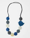 Beaded Robin Necklace DW22N08 Blue