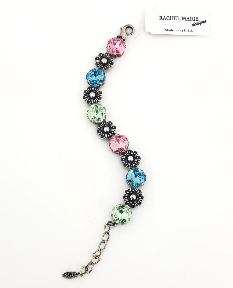 Rachel Marie Designs Flower Power Crystal & Flower Bracelet Tea Party