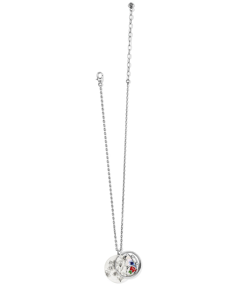 Brighton JM6533 Blossom Hill Butterfly & Shell Necklace