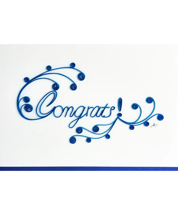 Quilled Congrats Card 704