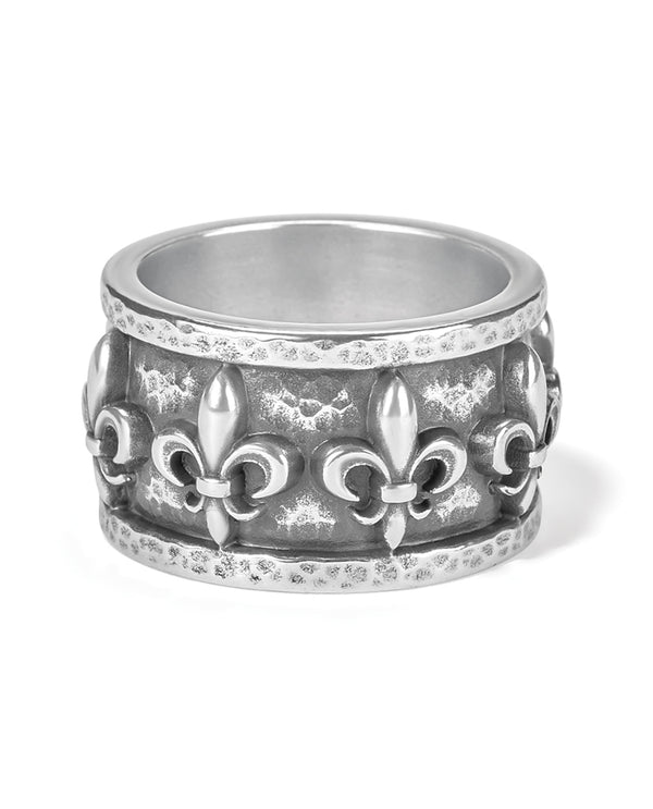 Brighton J62990 Fleur De Lis Ring Silver