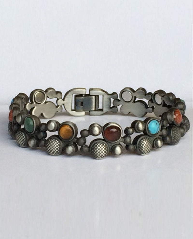 Ladies Magnetic Gemstone Bracelets SLVRREAL DOTS