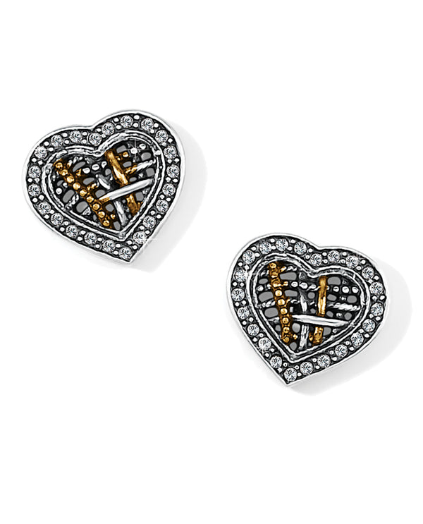 Brighton JA9022 Neptune's Rings Heart Post Earring