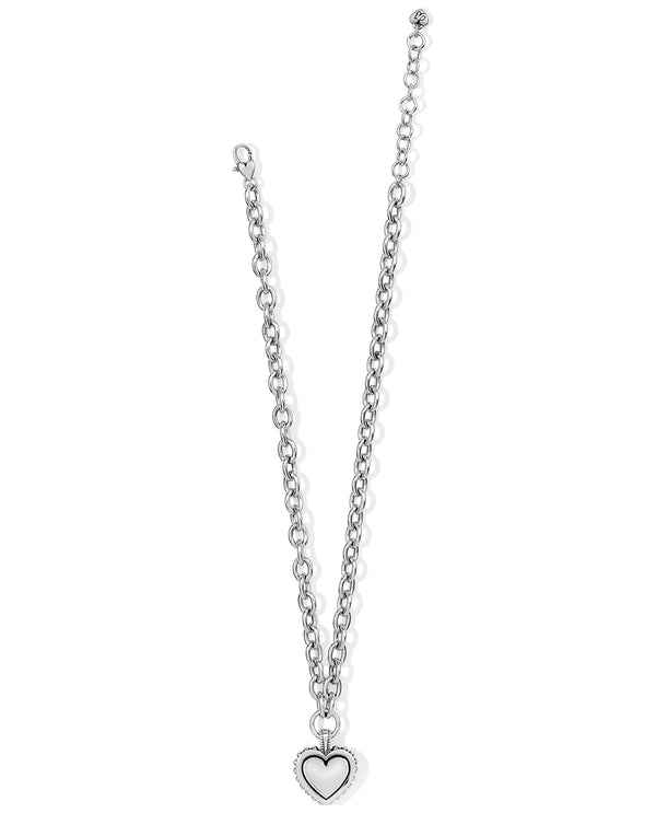 Brighton JM6670 Pretty Tough Bold Heart Necklace