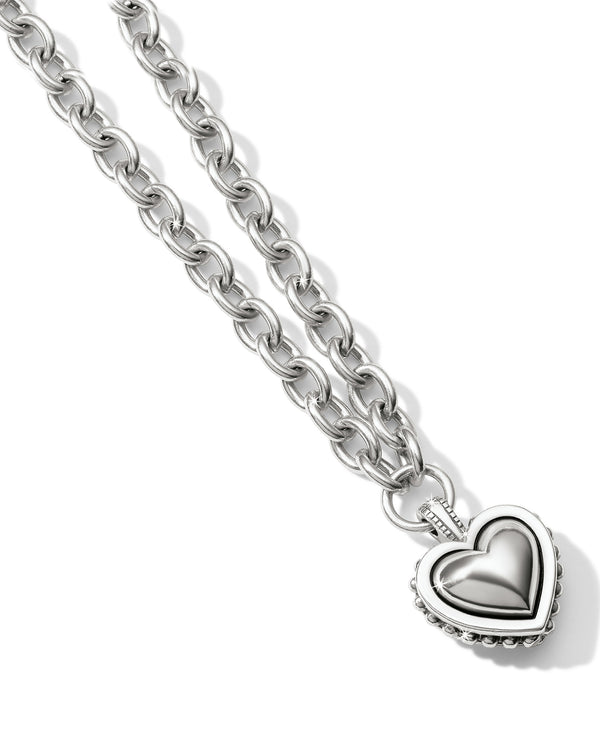Brighton JM6670 Pretty Tough Bold Heart Necklace