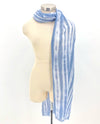 Tie Dye Stripe Scarf 20137 Blue